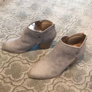 Taupe Suede Booties